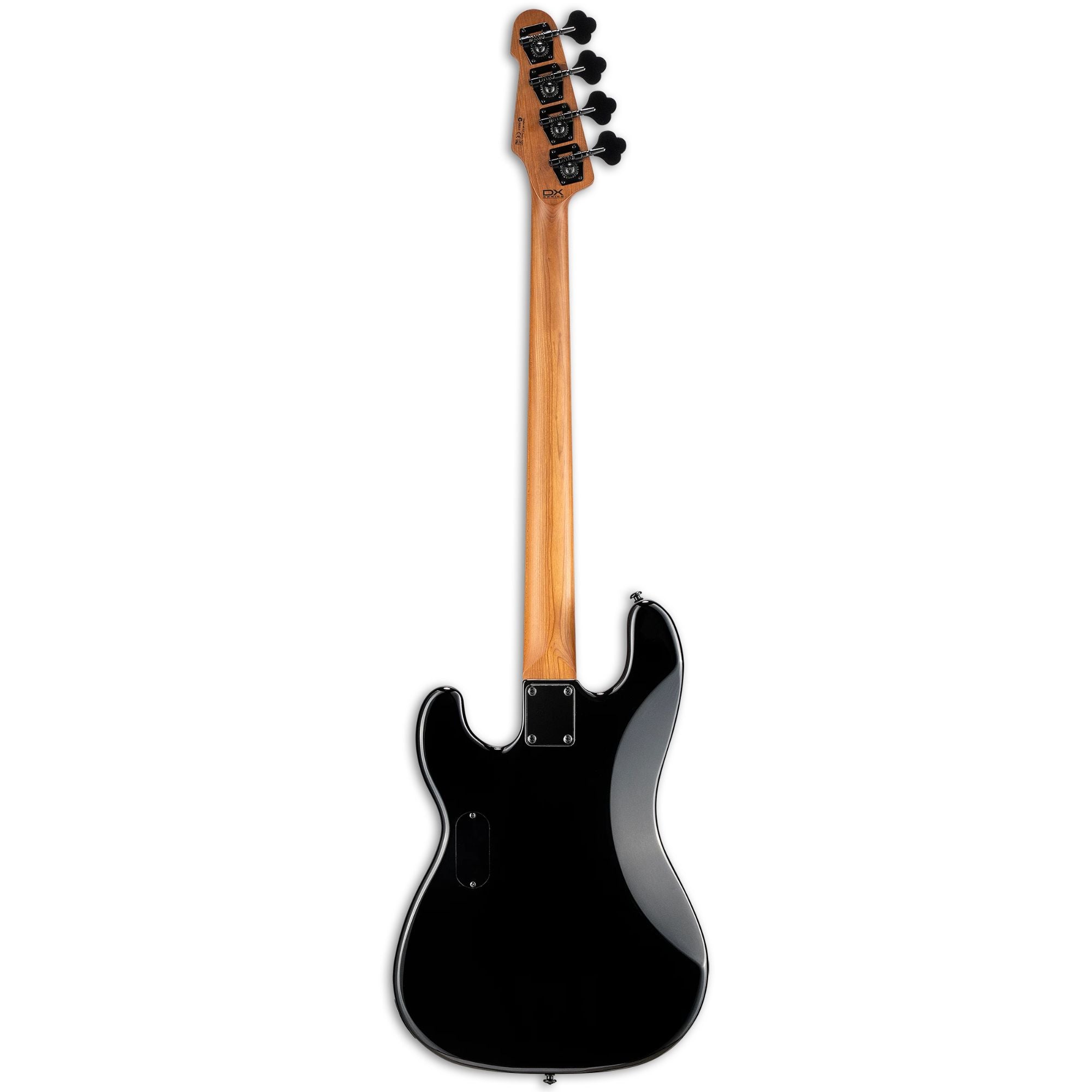 ESP LTD Surveyor 204 bass guitar in black burst finish, featuring a sleek design and four-string configuration.