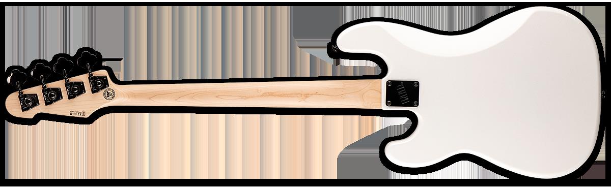 LTD Surveyor 1987 Reissue Bass Guitar in Pearl White