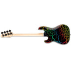 LTD Surveyor 87 Series Limited Edition Electric Bass Guitar - Rainbow Crack