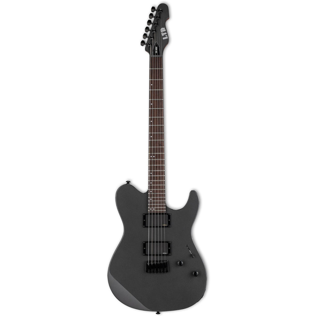 ESP LTD TH 400 electric guitar in Charcoal Metallic finish, featuring a sleek body and six-string setup.