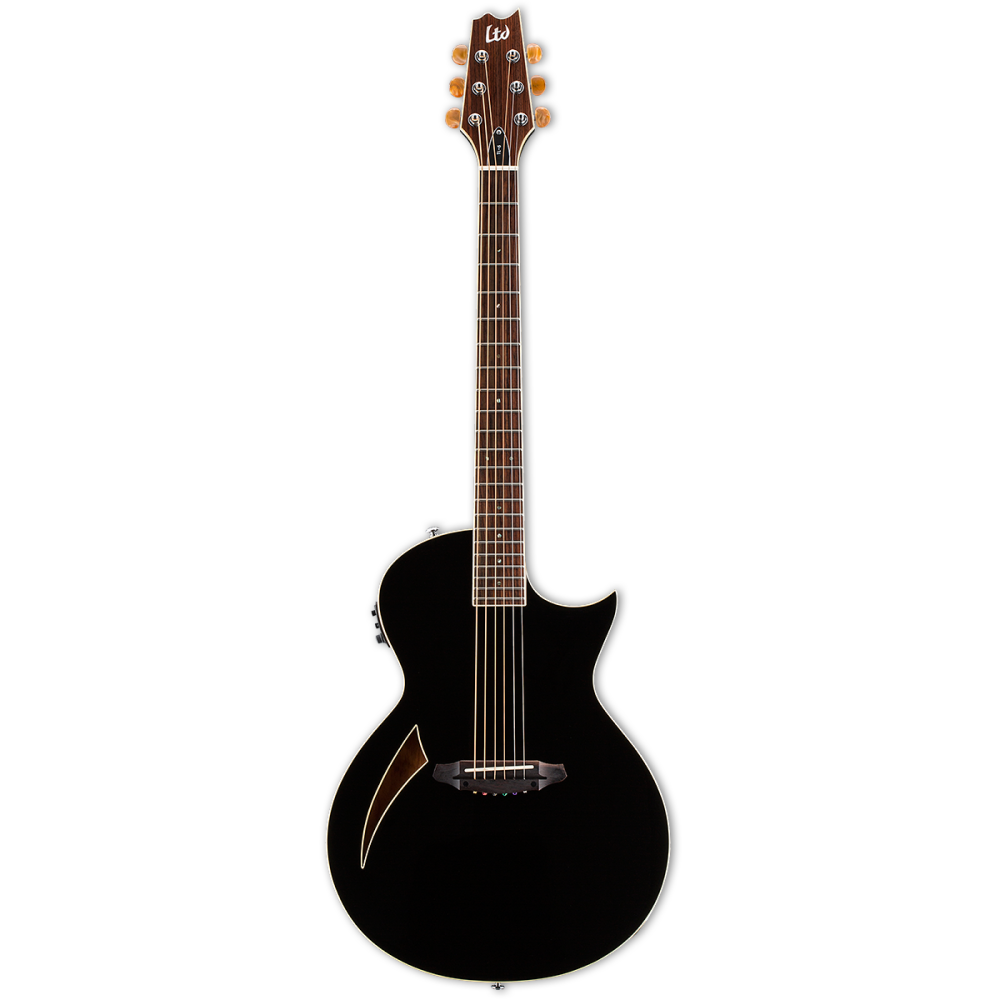 LTD TL-6 Thinline Acoustic Electric Guitar - Black
