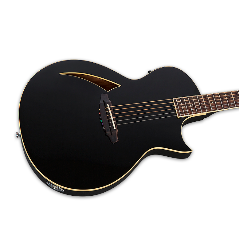 LTD TL-6 Thinline Acoustic Electric Guitar - Black