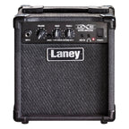 Laney LX10 10W electric guitar amplifier with black finish and 5-inch speaker, compact and versatile for practice sessions.