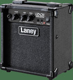 Laney LX10 electric guitar combo amplifier with black finish and 5-inch speaker, 10-watt bass amplifier.