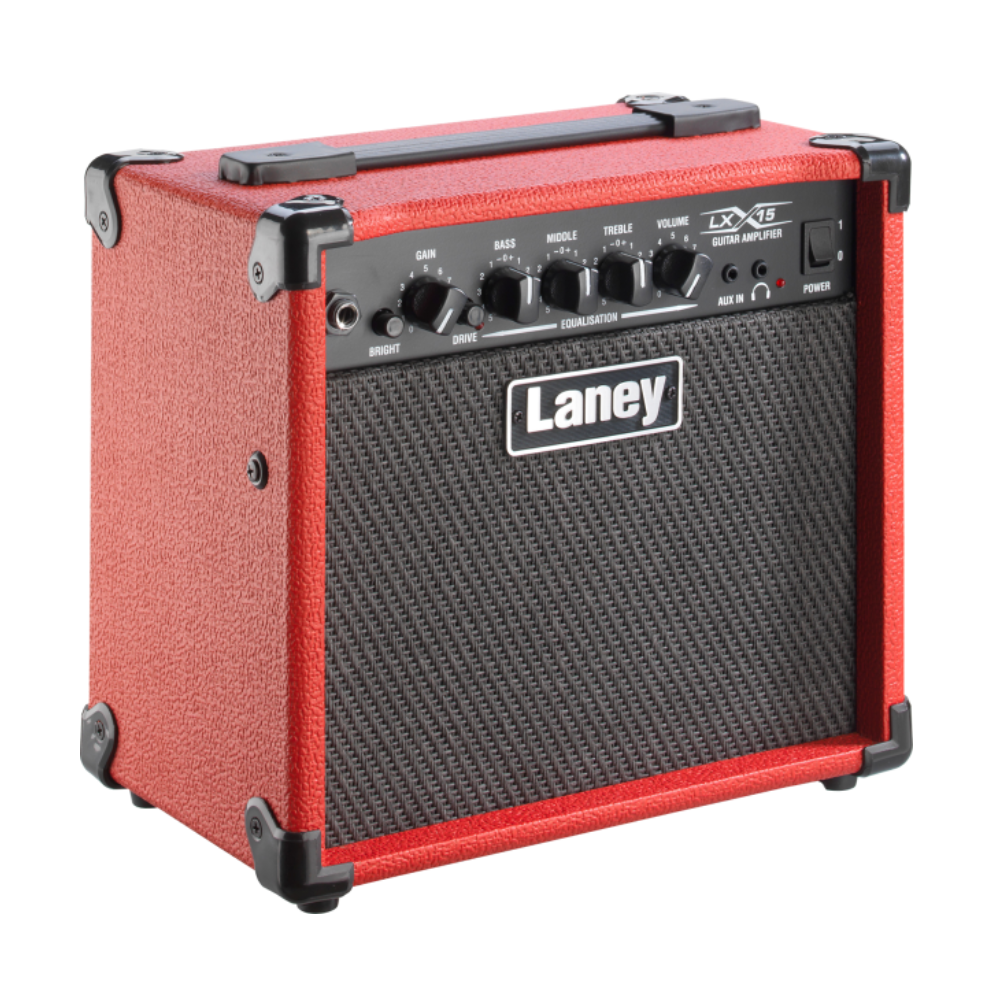 Laney LX 15W 2X5 Bass Amp Red