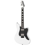 ESP LTD XJ 2 HT electric guitar in snow white finish with sleek body and six strings, showcasing a modern design.
