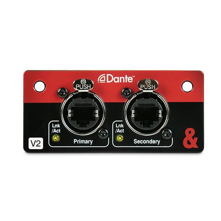 Allen & Heath SQ Dante audio interface module for SQ series digital desk mixers, 64x64 bi-directional audio at 96kHz/48kHz