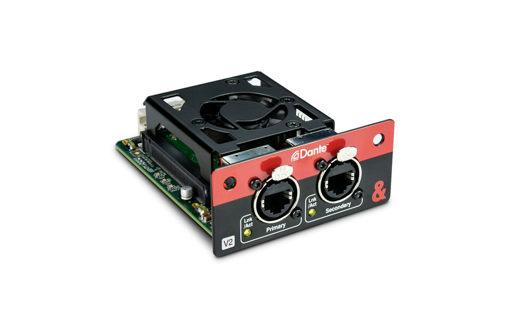 Allen & Heath SQ Dante audio interface module for SQ series digital mixers, 64x64 bi-directional channels at 96kHz/48kHz.