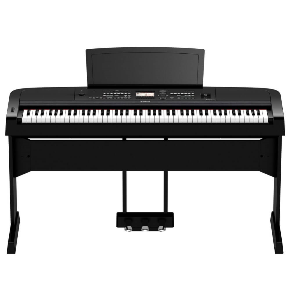 Yamaha DGX-670 88-Key Portable Grand Piano with Stand and Pedal - Black