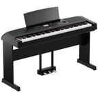 Yamaha DGX-670 88-Key Portable Grand Piano with Stand and Pedal - Black