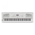 Yamaha DGX670WH Weighted 88-Note Portable Grand Piano in White plus L300 Stand & LP1WH Pedal Unit