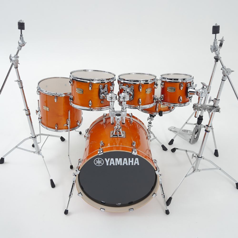 Yamaha SCB20 Stage Custom Fusion Birch 6-pc Acoustic Drum Kit with 20in Bass Drum in Honey Amber