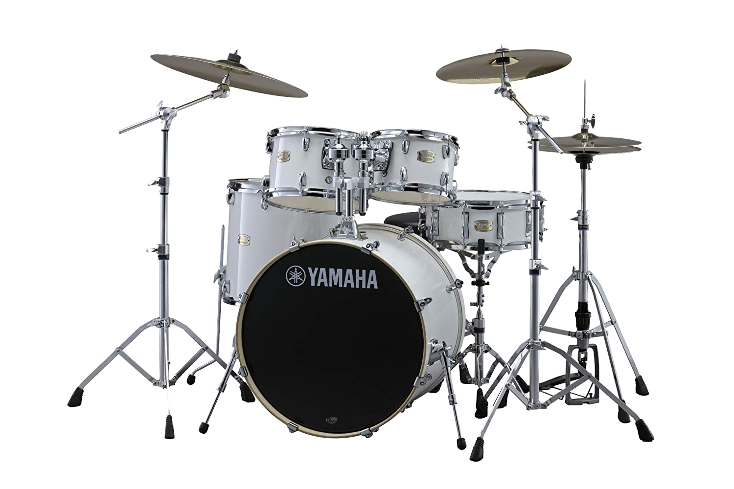 Yamaha SCB20 Stage Custom Fusion Birch Acoustic Drum Kit with 20in Bass Drum in Pure White
