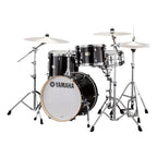 Yamaha CTBOP Stage Custom 4-Piece Bop Kit with 18in Bass Drum plus Crosstown Hardware in in Raven Black