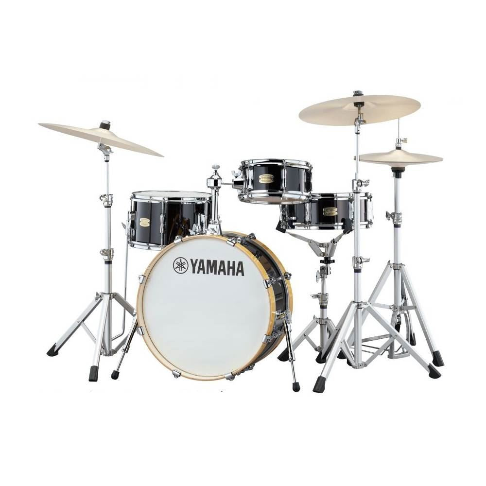 Yamaha CTHIP Stage Custom Hip 4-Piece Drum Kit with 20in Bass Drum plus Crosstown Hardware in Raven Black