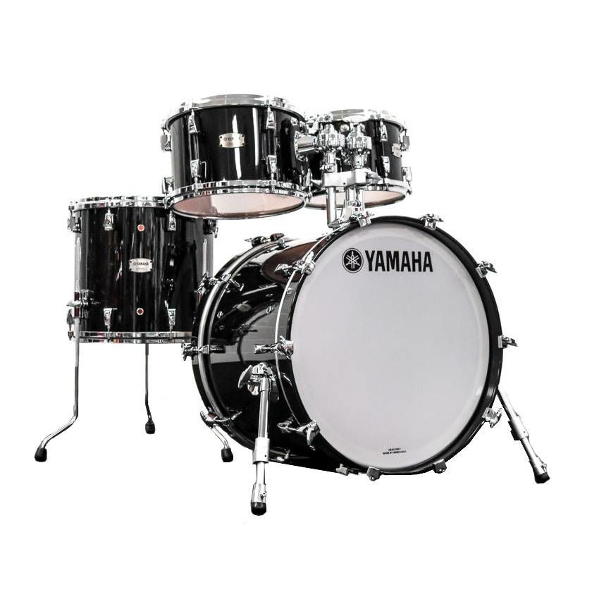 Yamaha Absolute Hybrid Maple Euro Shell Pack Drum Kit in Solid Black
