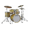 Yamaha Absolute Hybrid Maple 5-Piece Euro Drum Kit with SD, TH945B and HW880 HW Set - Gold Champagne Sparkle