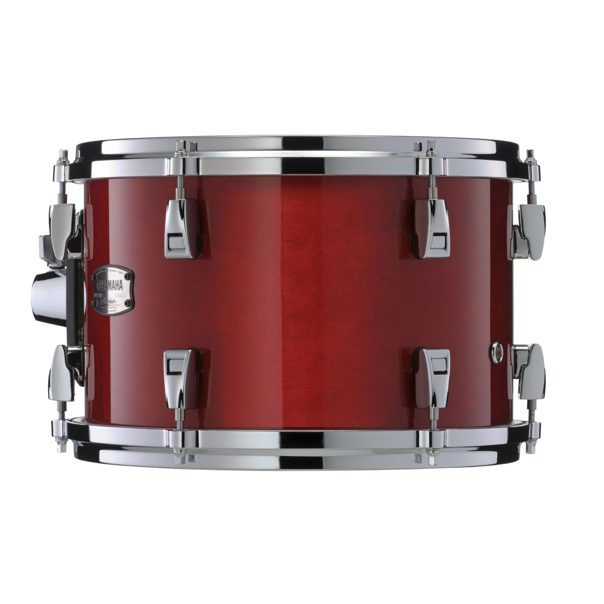 Yamaha Absolute Hybrid Maple 5 Piece Euro Drum Kit with Snare Drum, TH945B and HW880 Hardware Set - Red Autumn