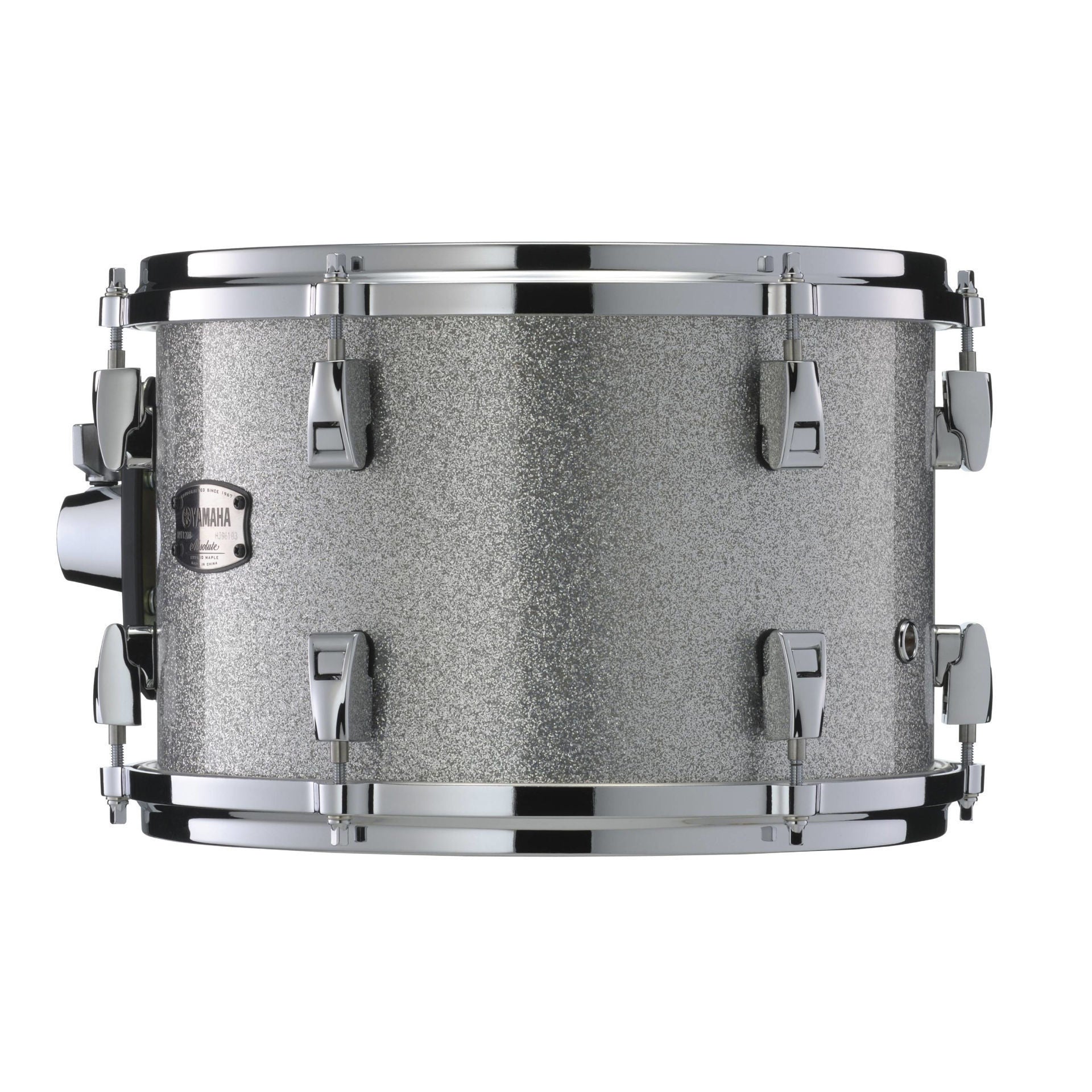 Yamaha Absolute Hybrid Maple 5 Piece Euro Drum Kit with Snare Drum, TH945B and HW880 Hardware Set - Silver Sparkle