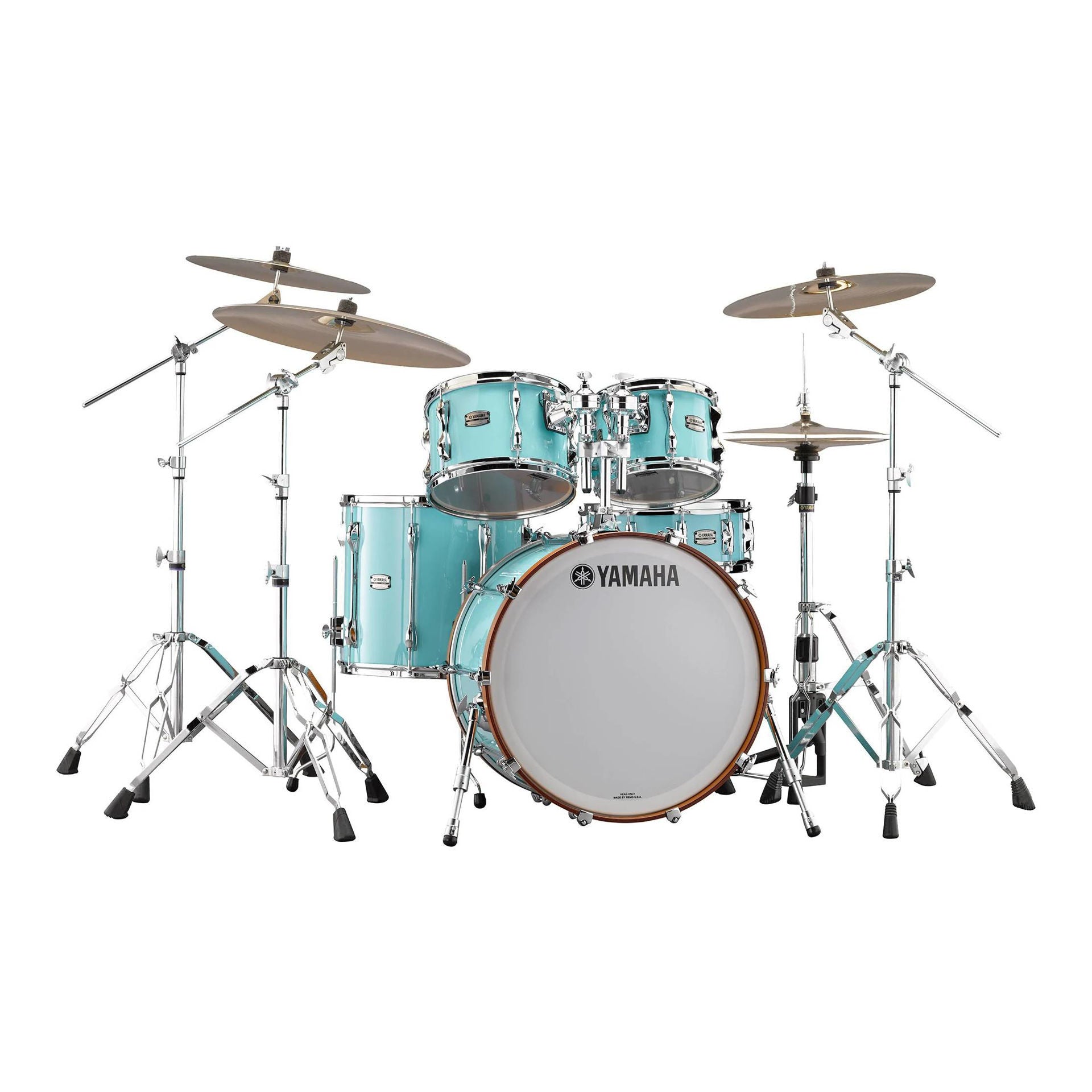 Yamaha Recording Custom 4-Piece Euro Shell Pack Drum Kit with TH945B - Surf Green