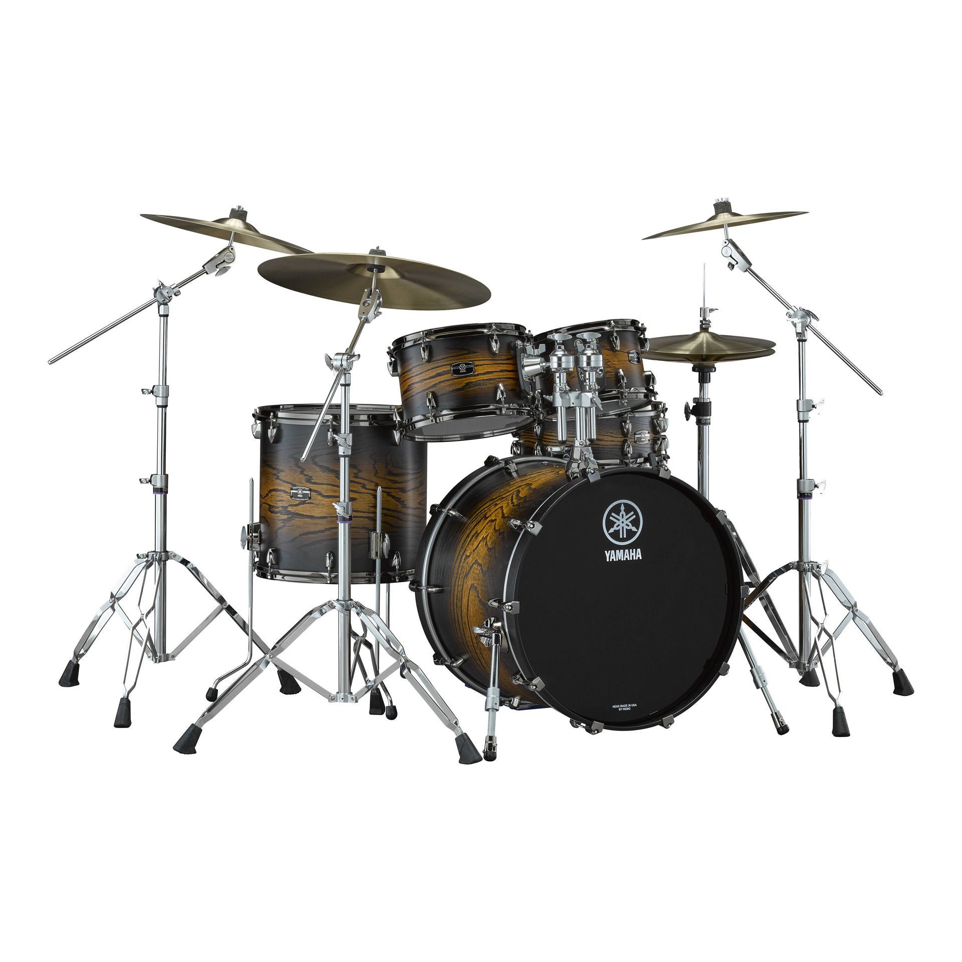 Yamaha Live Custom Hybrid Oak LHO22UES Euro Drum Kit with Hardware - Uzu Earth Sunburst