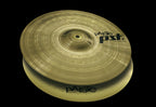 Paiste 14-inch PST 3 Hi Hats cymbals, single cymbal set with shiny metallic finish and detailed branding visible.