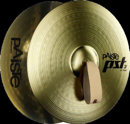 Pair of Paiste 14-inch PST 3 band cymbals, single cymbal set with detailed surface texture and branding visible.