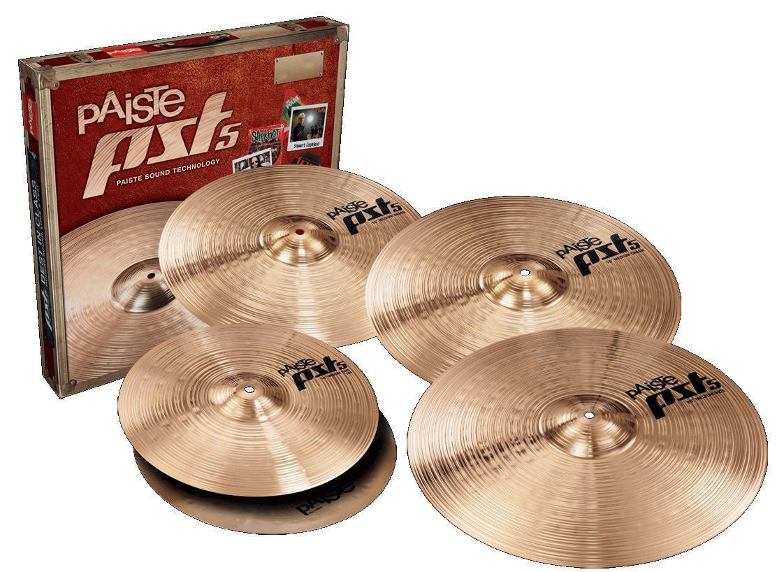 Paiste PST-5 Universal Cymbal Pack - 14/18/20 Inch with Bonus 16 Inch Crash