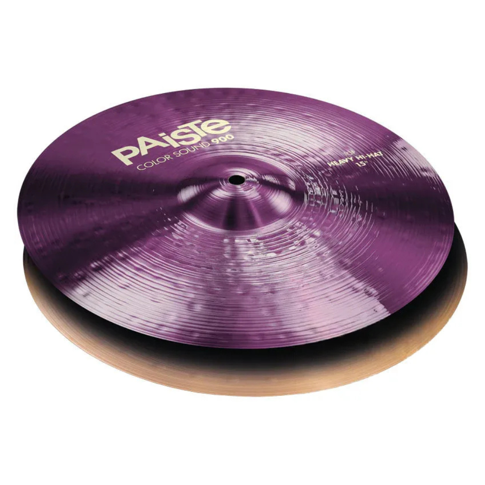 Paiste 900 Series 15 Colour Sound Heavy Hi-Hat Cymbals - Purple