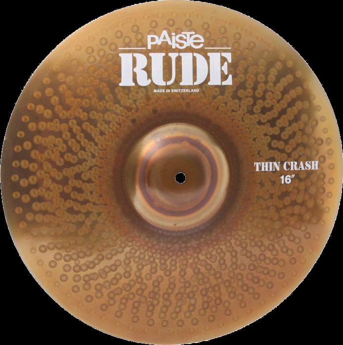 Paiste 16 Inch Rude Thin Crash Cymbal