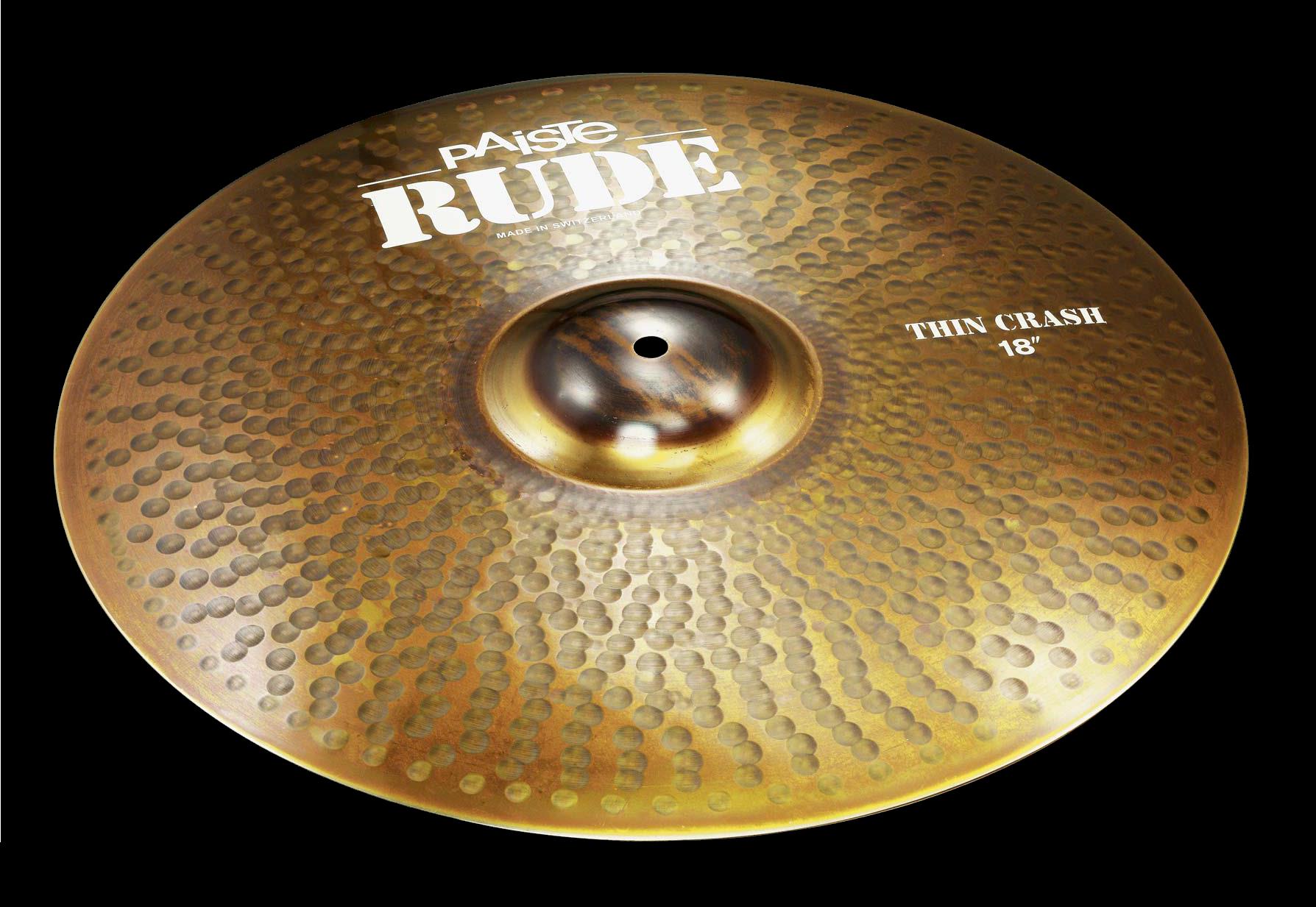Paiste 18 Inch Rude Thin Crash Cymbal