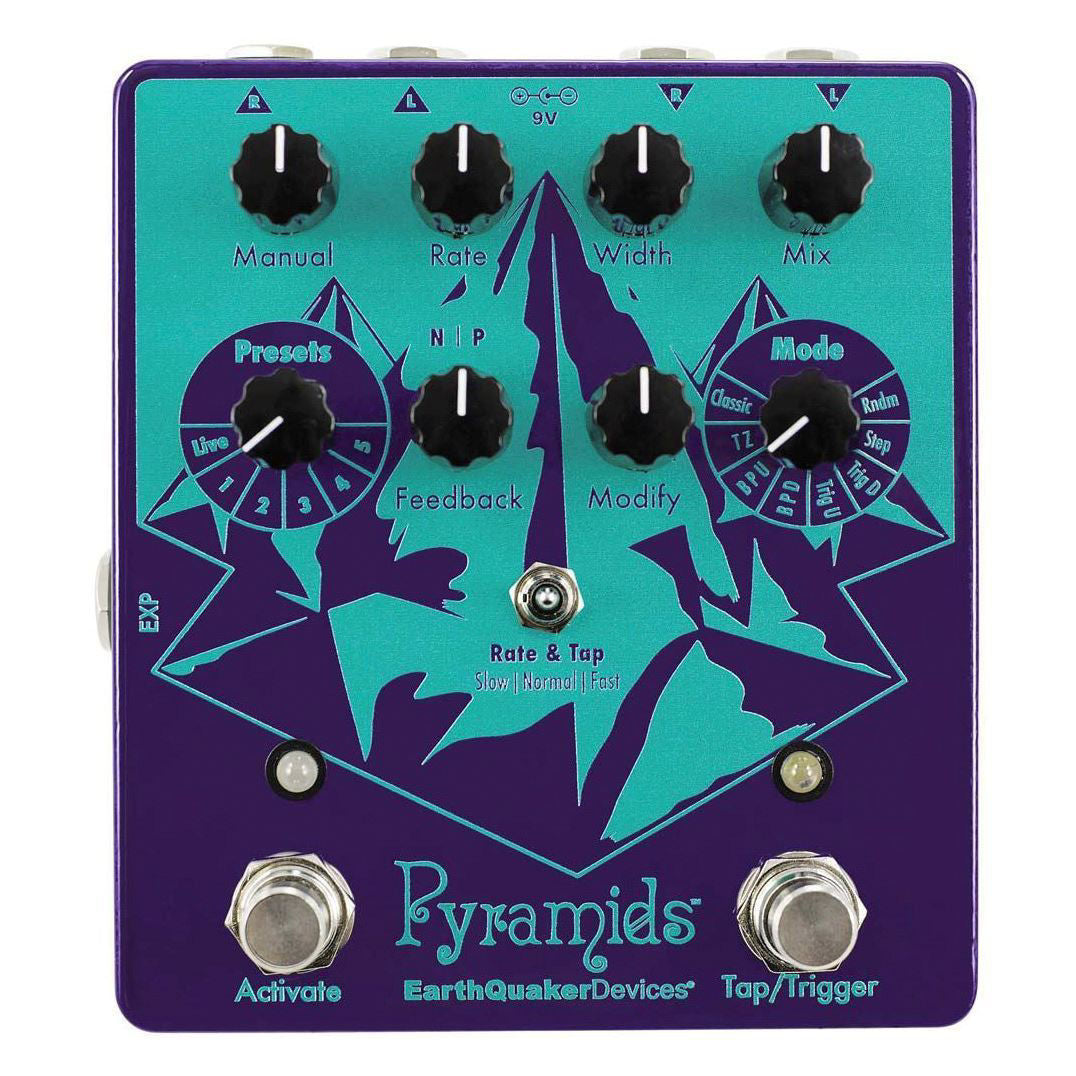 Earthquaker Devices Pyramids Stereo Flanger Effects Pedal (includes power supply)