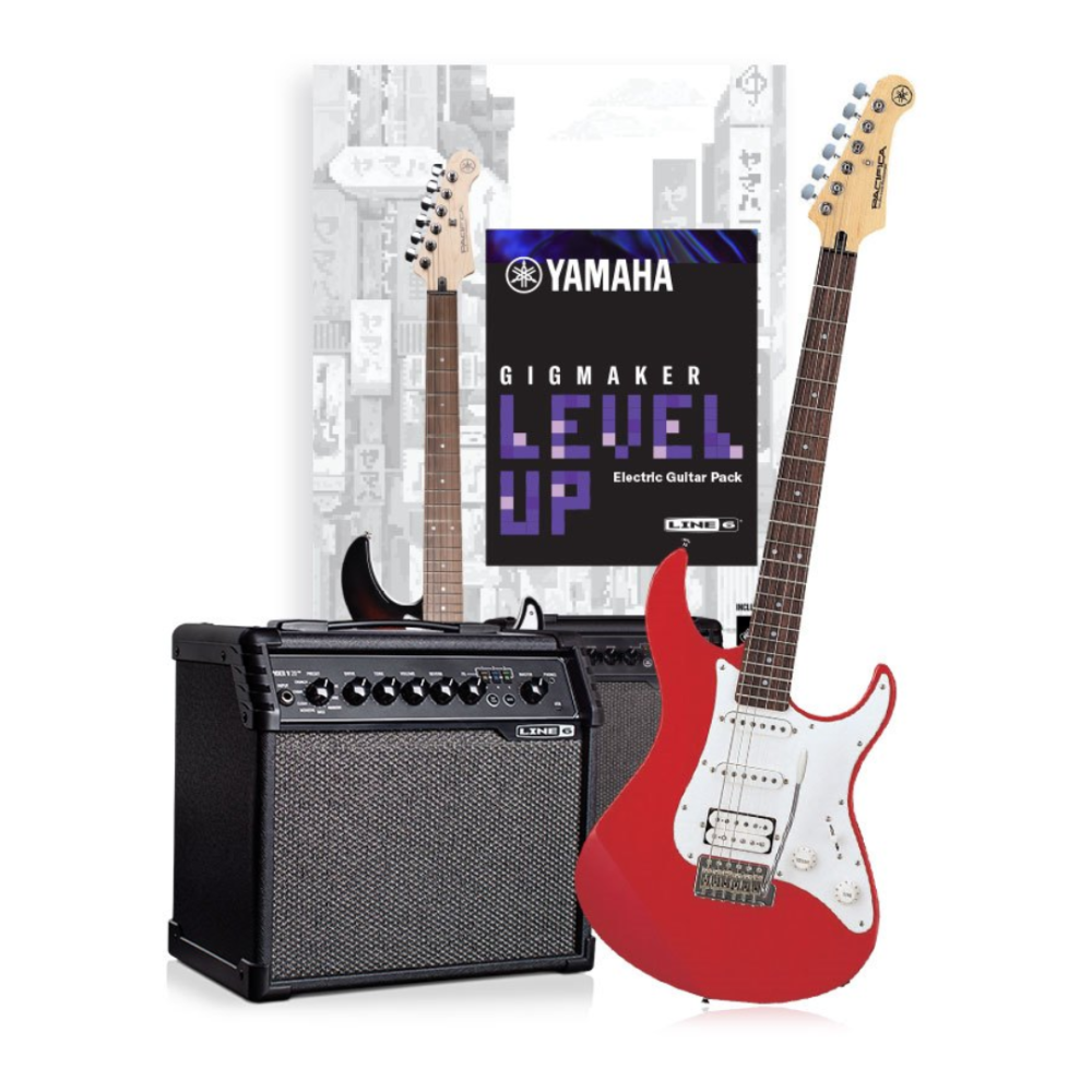Yamaha Gigmaker Level Up Electric Guitar Pack in Red Metallic