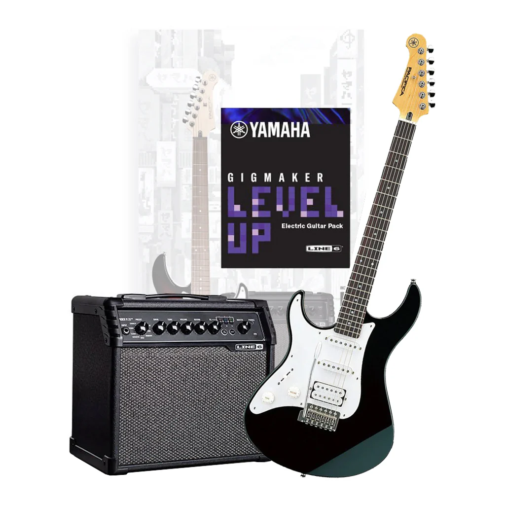 Yamaha Gigmaker Level Up Electric Guitar Package - Black L/H