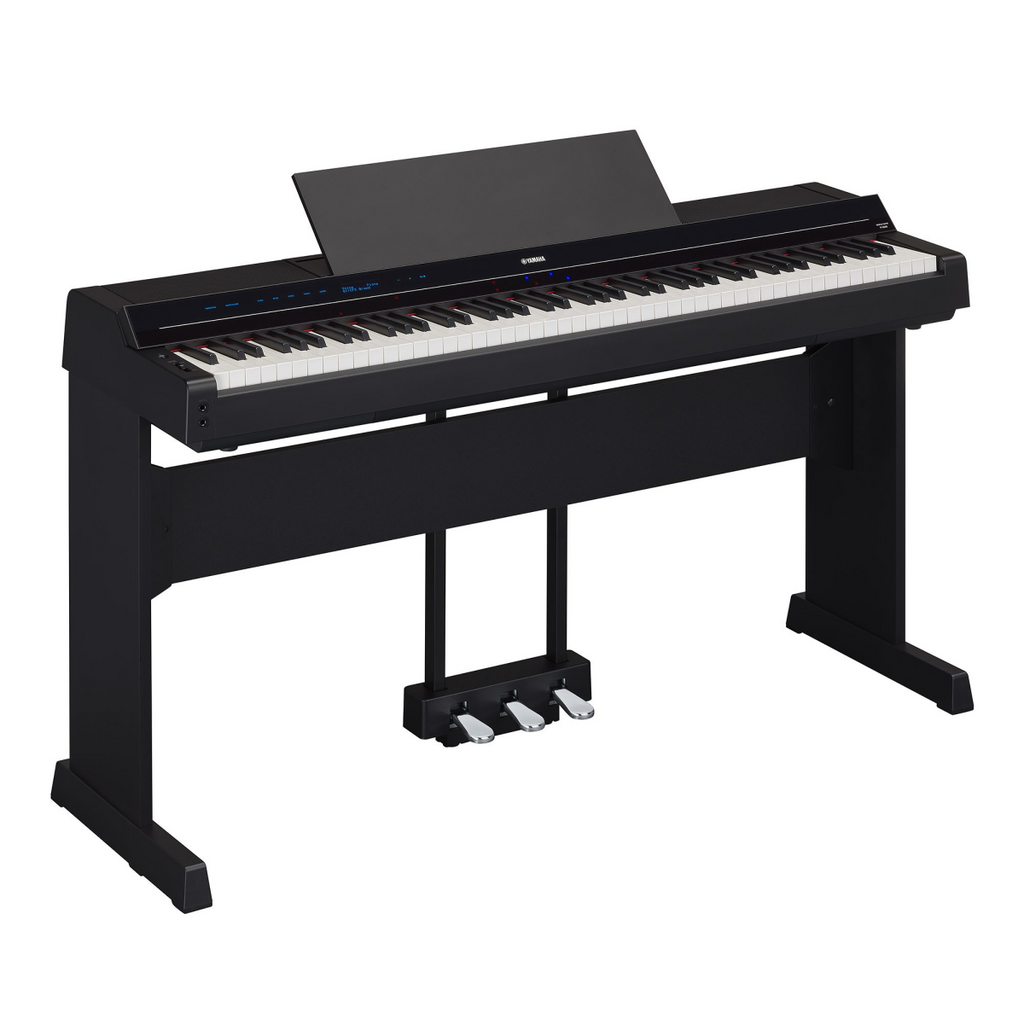 Yamaha PS500 Digital Piano with Stream Lights (Black) Bundle Set
