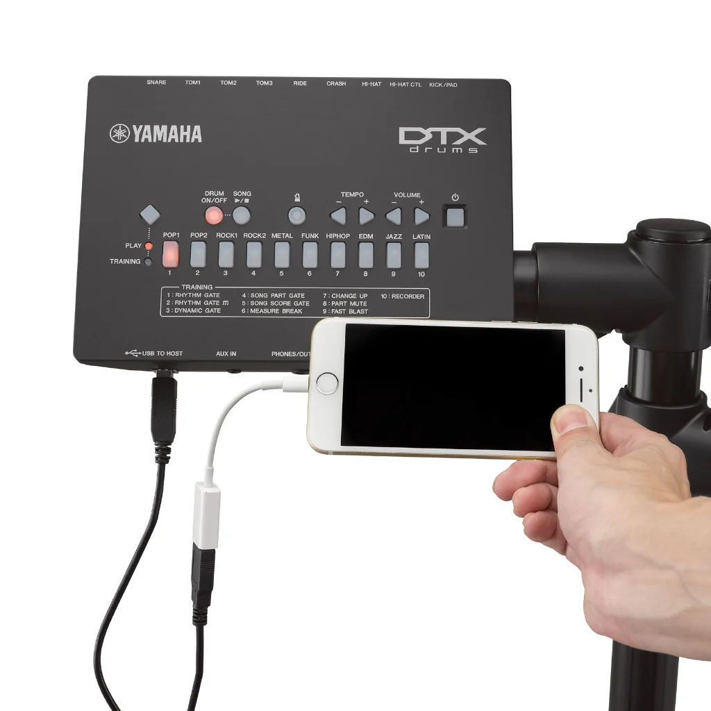 Yamaha DTX432KPLUS Electronic Drum Kit Package with Sticks, Stool and Headphones