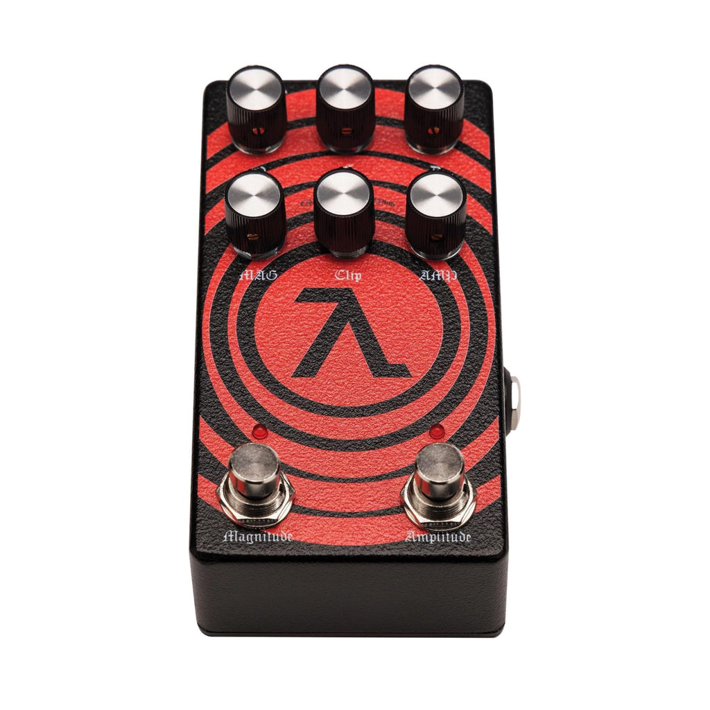 EarthQuaker Devices Sunn O))) HalfLife Octave Distortion and Booster effects pedal with knobs and input/output jacks.