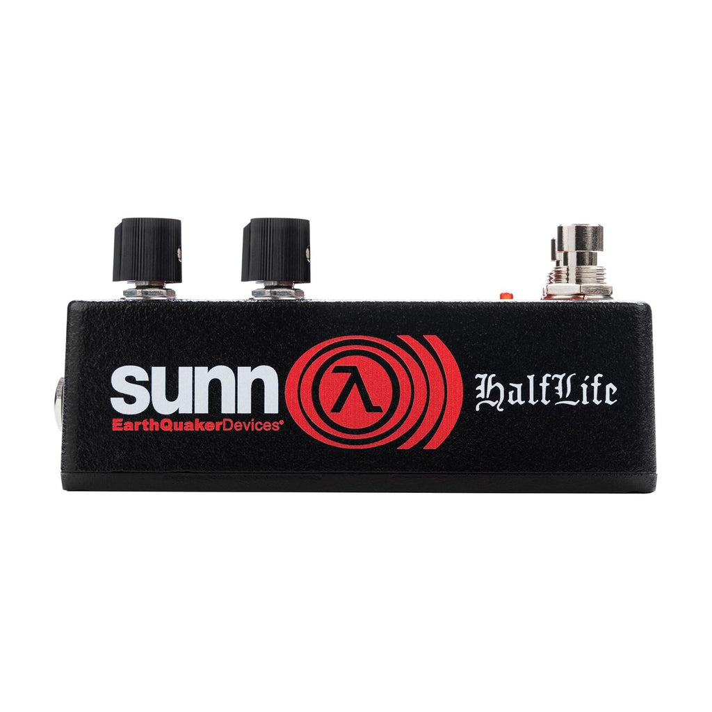 EarthQuaker Devices EQD Sunn O))) HalfLife octave distortion and booster effects pedal with controls and input jacks