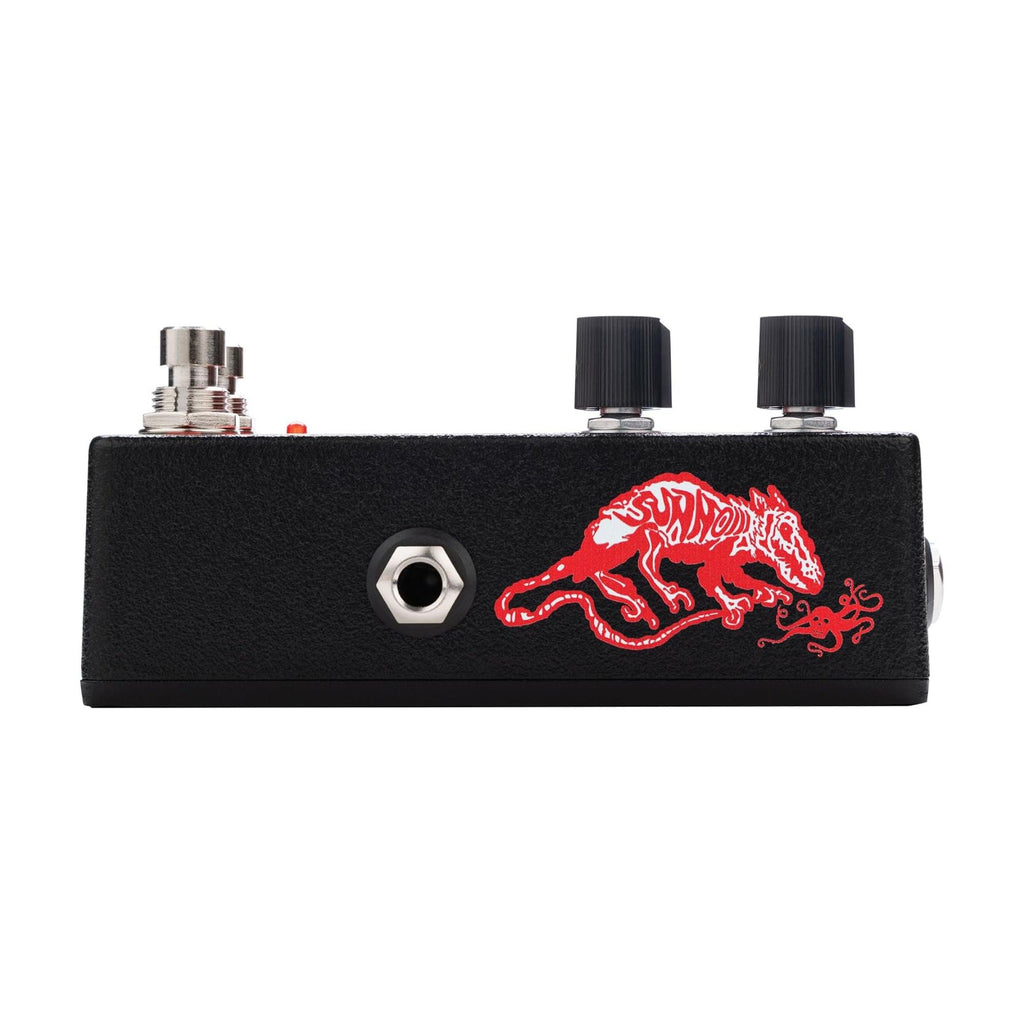 EarthQuaker Devices Sunn O))) HalfLife Octave Distortion and Booster effects pedal, featuring knobs and input/output jacks.