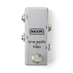 MXR TRS Split + Tap Footswitch for guitar GMI, showing the compact black footswitch with labeled controls and connection ports.