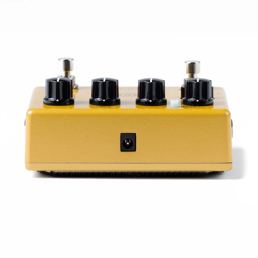 MXR M287 Sub Octave Bass Fuzz effects pedal with control knobs and input/output jacks, designed for bass guitar effects.