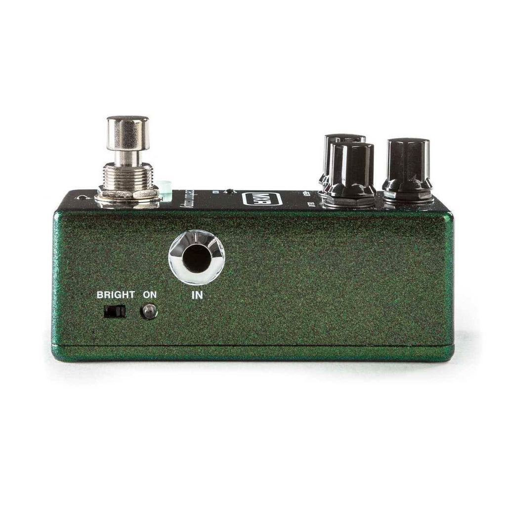 MXR Carbon Copy Mini guitar effects pedal with control knobs and input/output jacks, compact effects pedal for electric guitars