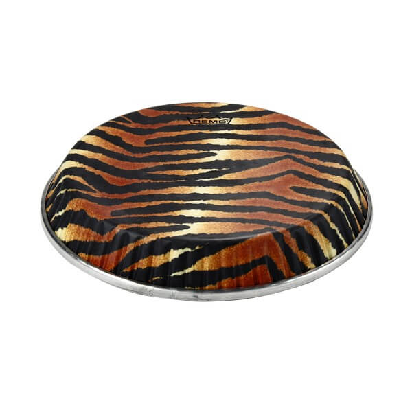 Remo Symmetry Skyndeep 12.5 Crimplock Conga Drumhead - Tiger Stripe Graphic