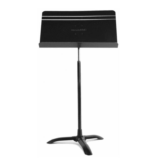 Black Manhasset M4801 Symphony Orchestral Music Stand with adjustable height and sturdy construction for sheet music display.
