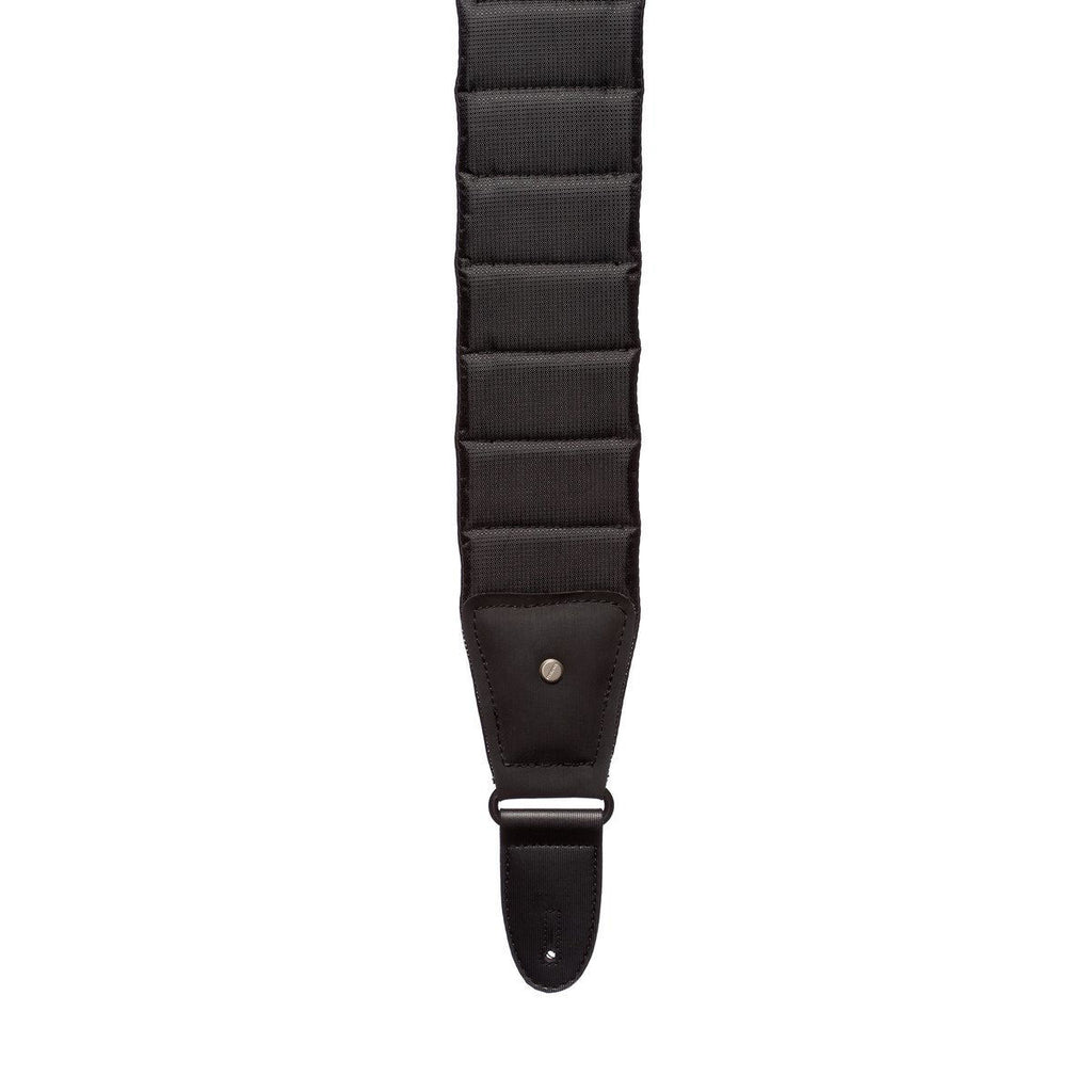 Mono M80 Betty guitar strap in short length, jet black, with adjustable straps and classic design for comfortable play.