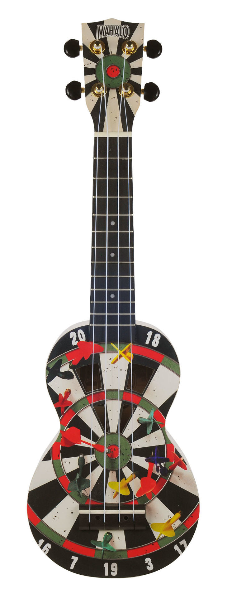 Mahalo Art Series Soprano Darts Ukulele - White Matt