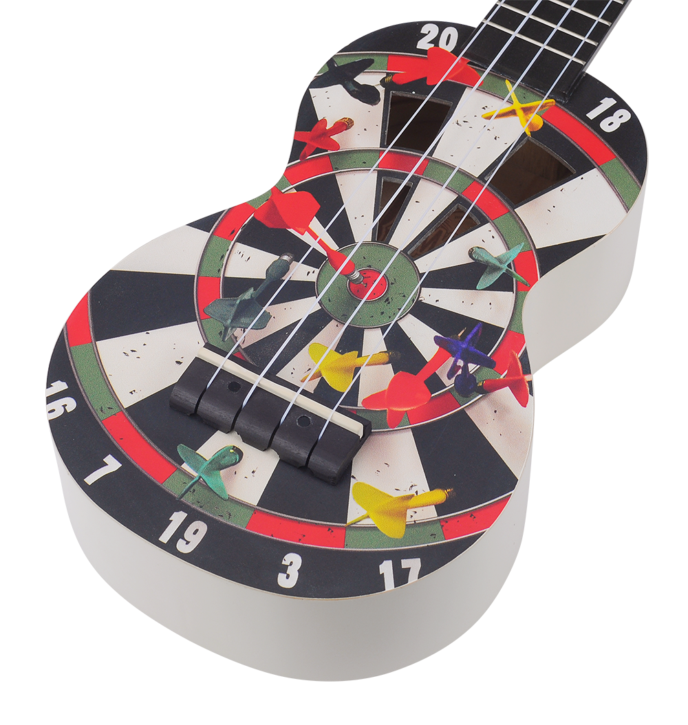 Mahalo Art Series Soprano Darts Ukulele - White Matt