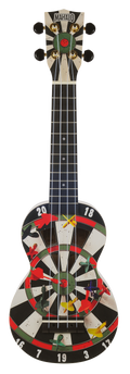 Mahalo Art Series Soprano Darts Ukulele - White Matt
