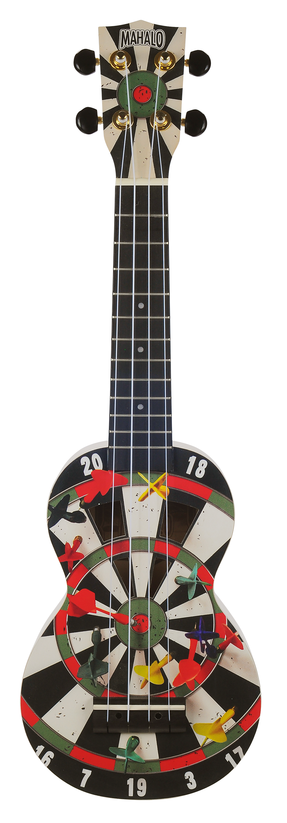 Mahalo Art Series Soprano Darts Ukulele - White Matt