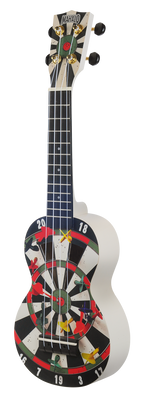 Mahalo Art Series Soprano Darts Ukulele - White Matt